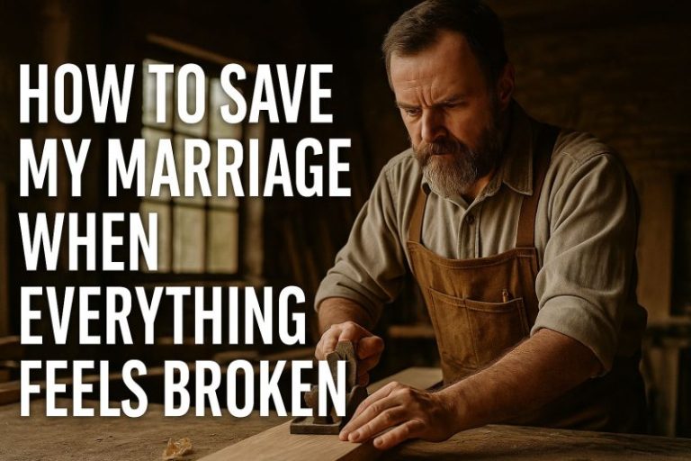 man fixing a broken marriage